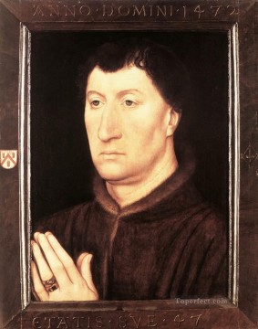  hans - Retrato de Gilles Joye 1472 Hans Memling holandés
